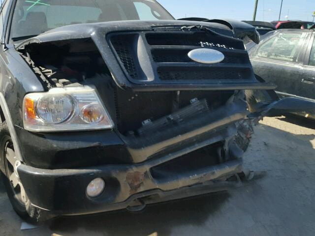 1FTPX14V77FA71371 - 2007 FORD F150 BLACK photo 9