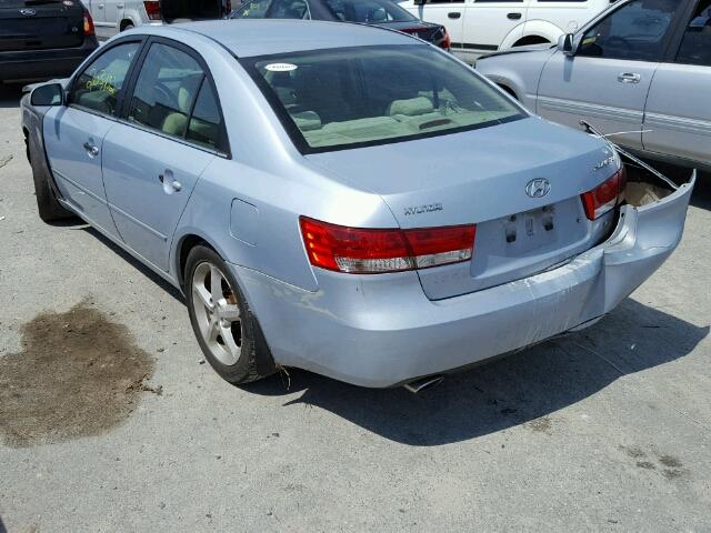 5NPEU46F57H218381 - 2007 HYUNDAI SONATA SE GRAY photo 3