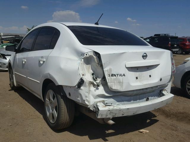 3N1AB61E38L612528 - 2008 NISSAN SENTRA 2.0 WHITE photo 3