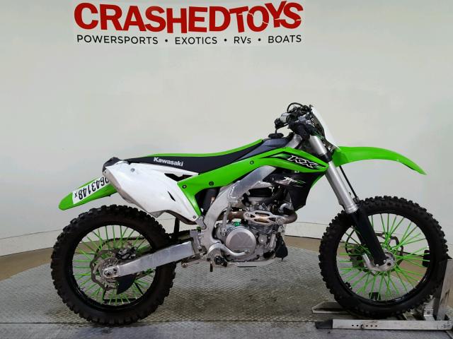 JKAKXGHC9GA000783 - 2016 KAWASAKI KX450 F GREEN photo 1