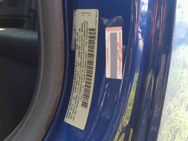 3VWRF31Y88M414421 - 2008 VOLKSWAGEN NEW BEETLE 蓝色 照片 10