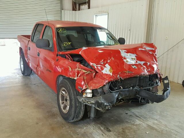 1B7GL2AN6YS607063 - 2000 DODGE DAKOTA QUA RED photo 1