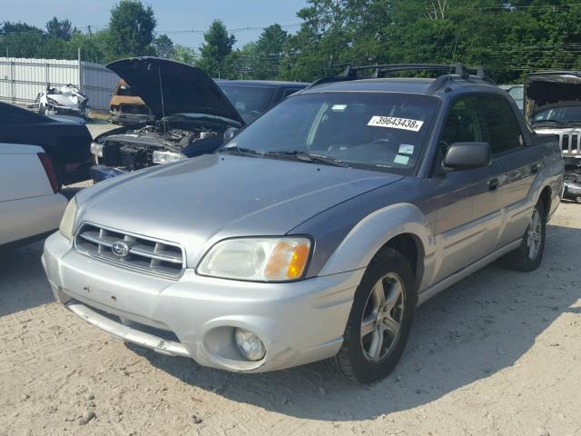 4S4BT62C747100244 - 2004 SUBARU BAJA SPORT SILVER photo 2