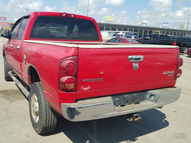 1D7KS28C87J525606 - 2007 DODGE RAM 2500 S Qırmızı foto 3