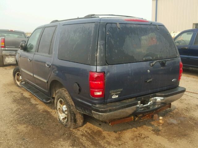 1FMPU16L31LA64524 - 2001 FORD EXPEDITION BLUE photo 3