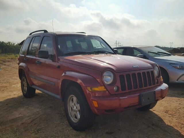 1J4GK48K07W721734 - 2007 JEEP LIBERTY RED photo 1