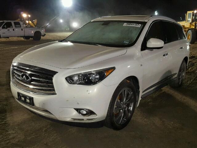 5N1AL0MN5EC553701 - 2014 INFINITI QX60 WHITE photo 2