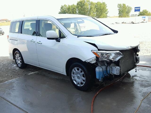 JN8AE2KP3F9120668 - 2015 NISSAN QUEST S WHITE photo 1