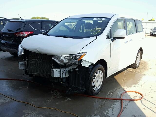 JN8AE2KP3F9120668 - 2015 NISSAN QUEST S WHITE photo 2