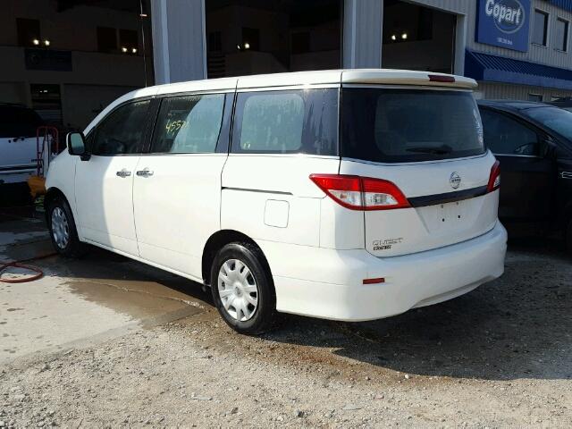 JN8AE2KP3F9120668 - 2015 NISSAN QUEST S WHITE photo 3