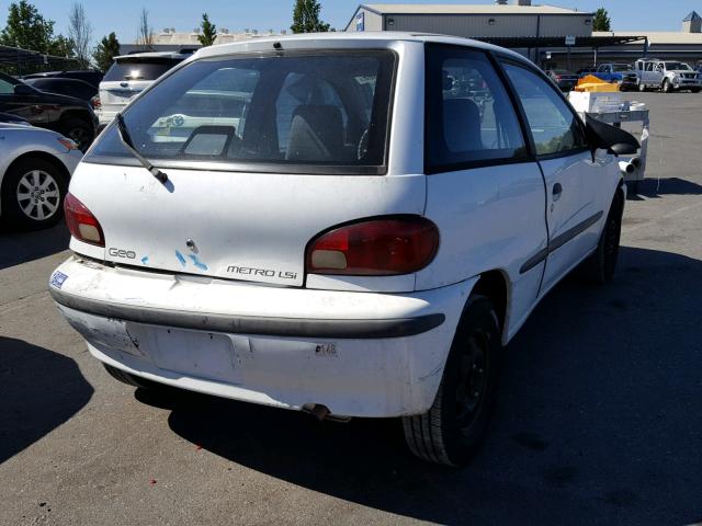 2C1MR2297V6740526 - 1997 GEO METRO LSI WHITE photo 4