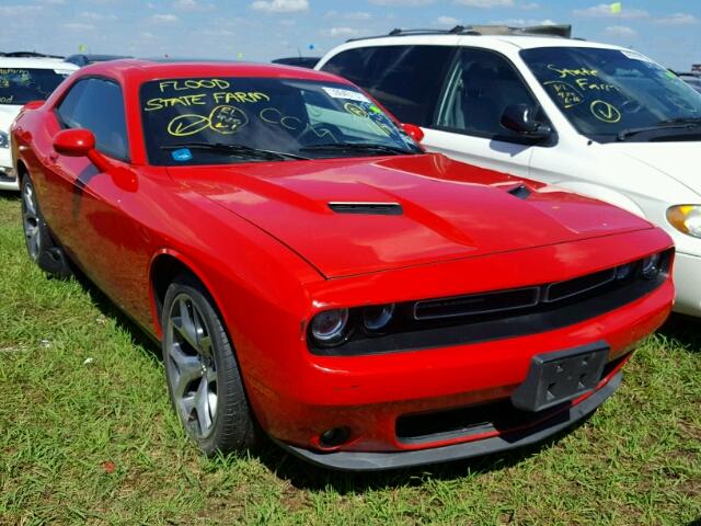 2C3CDZAG3GH158635 - 2016 DODGE CHALLENGER RED photo 1