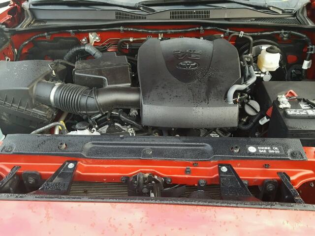 5TFAZ5CN6GX005008 - 2016 TOYOTA TACOMA DOU RED photo 7