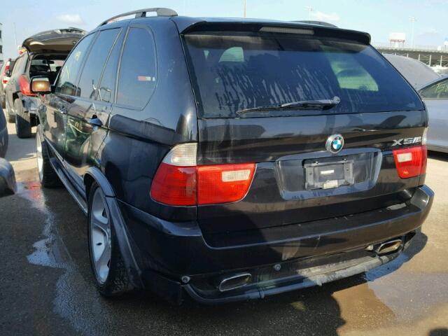 5UXFB93593LN80561 - 2003 BMW X5 BLACK photo 3