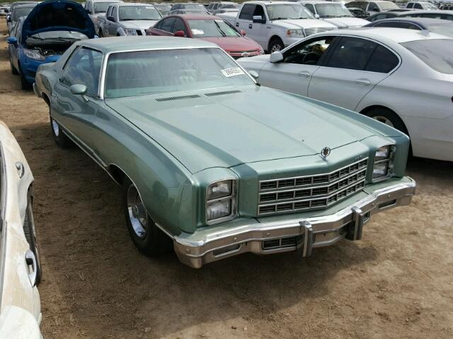 1H57LR443144 - 1977 CHEVROLET MONTECARLO 绿色 照片 1