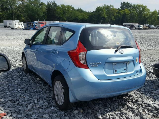 3N1CE2CP5EL395311 - 2014 NISSAN VERSA NOTE BLUE photo 3