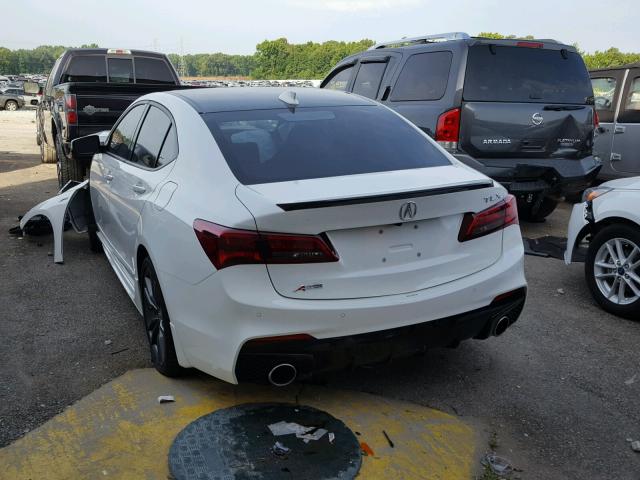 19UUB2F65JA008093 - 2018 ACURA TLX TECH+A WHITE photo 3