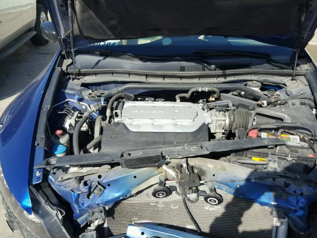 1HGCS22879A006957 - 2009 HONDA ACCORD EXL BLUE photo 7