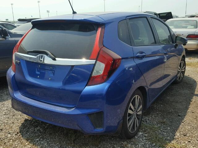 3HGGK5H87FM769974 - 2015 HONDA FIT EX BLUE photo 4