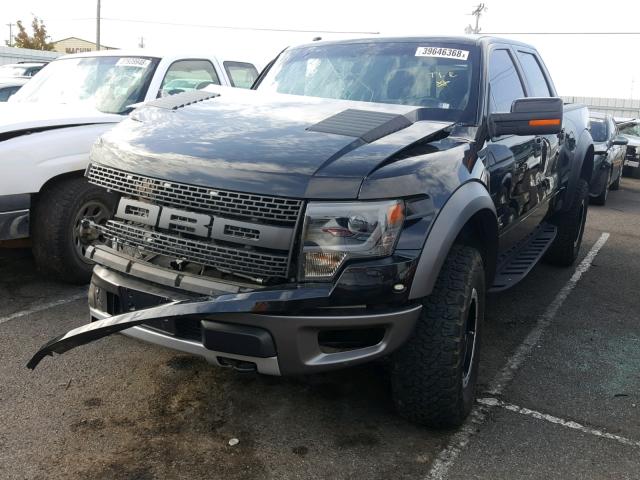 1FTFW1R60EFC31331 - 2014 FORD F150 SVT R BLACK photo 2