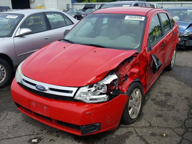 1FAHP34N58W141036 - 2008 FORD FOCUS S/SE RED photo 2