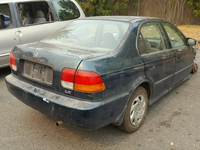 2HGEJ6674VH574972 - 1997 HONDA CIVIC LX GREEN photo 4