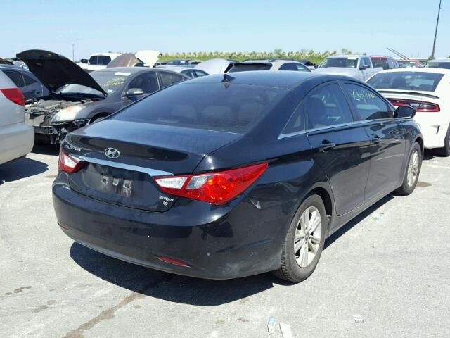 5NPEB4AC0DH715028 - 2013 HYUNDAI SONATA GLS BLACK photo 4