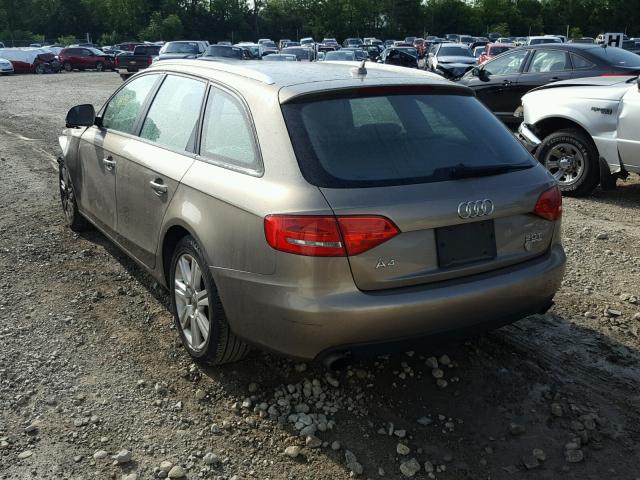 WAUVF78K79A241092 - 2009 AUDI A4 2.0T AV TAN photo 3