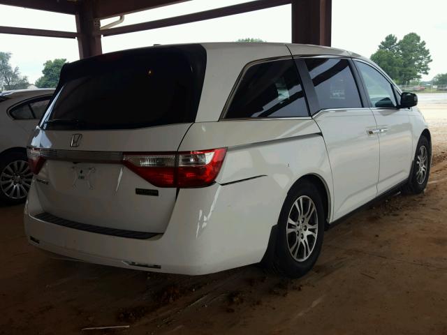 5FNRL5H6XDB090592 - 2013 HONDA ODYSSEY EX WHITE photo 4