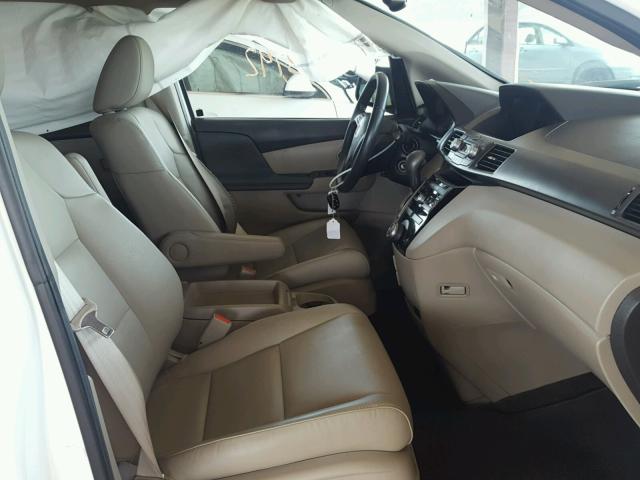 5FNRL5H6XDB090592 - 2013 HONDA ODYSSEY EX WHITE photo 5