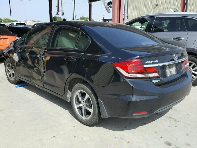 19XFB2F72FE015152 - 2015 HONDA CIVIC SE BLACK photo 3