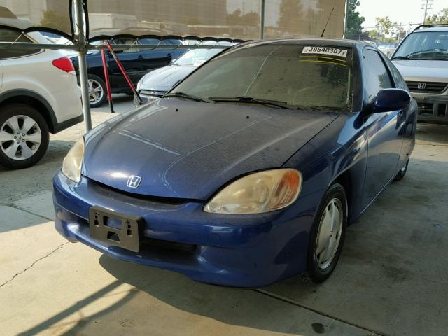 JHMZE14741T003326 - 2001 HONDA INSIGHT BLUE photo 2