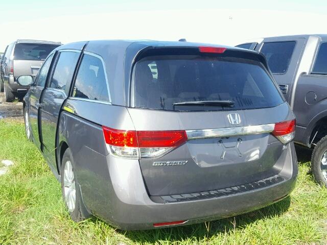 5FNRL5H63FB028616 - 2015 HONDA ODYSSEY EX GRAY photo 3