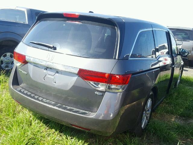 5FNRL5H63FB028616 - 2015 HONDA ODYSSEY EX GRAY photo 4