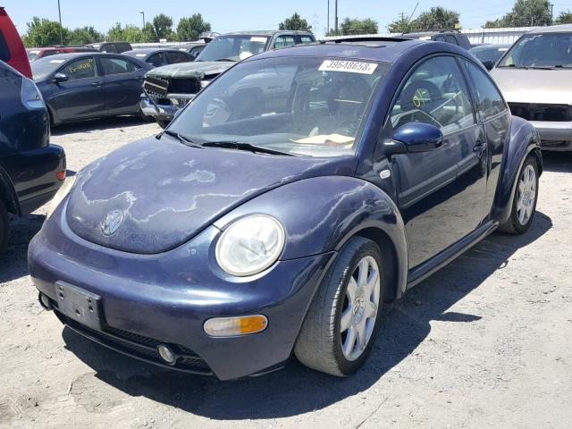 3VWDD21C01M451323 - 2001 VOLKSWAGEN NEW BEETLE PURPLE photo 2