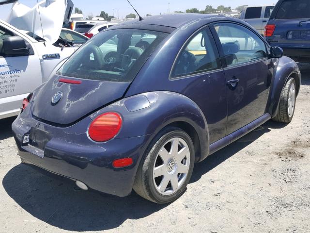 3VWDD21C01M451323 - 2001 VOLKSWAGEN NEW BEETLE PURPLE photo 4