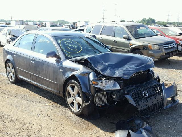 WAUEF78E08A050865 - 2008 AUDI A4 S-LINE GRAY photo 1