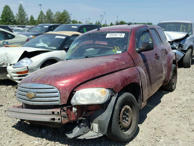 3GNDA13D28S568829 - 2008 CHEVROLET HHR LS BURGUNDY photo 2