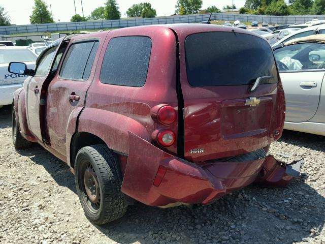 3GNDA13D28S568829 - 2008 CHEVROLET HHR LS BURGUNDY photo 3