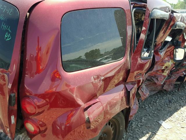 3GNDA13D28S568829 - 2008 CHEVROLET HHR LS BURGUNDY photo 6