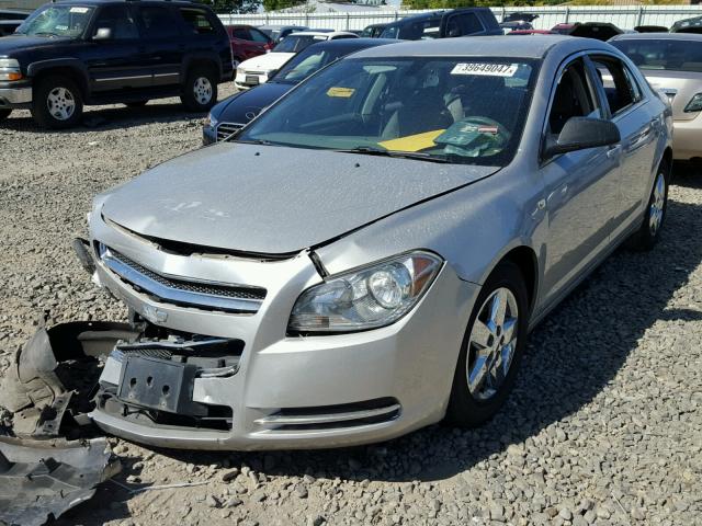 1G1ZG57B68F275574 - 2008 CHEVROLET MALIBU SILVER photo 2