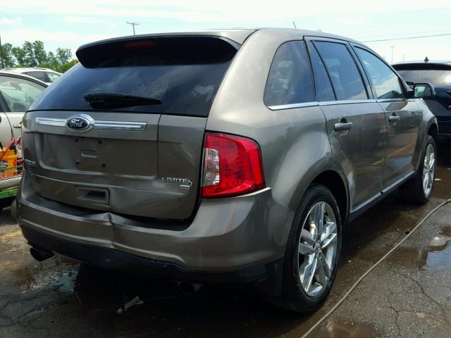 2FMDK4KC4DBE22234 - 2013 FORD EDGE LIMIT WHITE photo 4