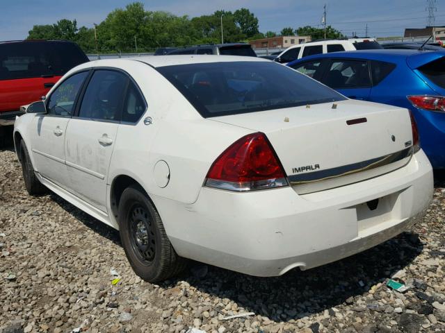 2G1WS57M391307117 - 2009 CHEVROLET IMPALA POL WHITE photo 3