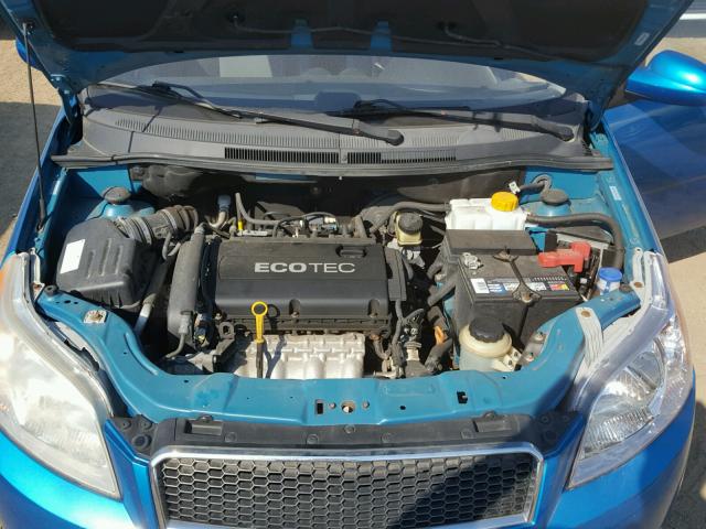 KL1TD66E39B625167 - 2009 CHEVROLET AVEO LS TEAL photo 7