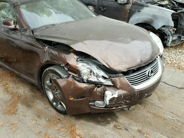 JTHFN45Y879012693 - 2007 LEXUS SC 430 BROWN photo 9