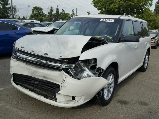 2FMGK5B8XDBD17020 - 2013 FORD FLEX SE WHITE photo 2