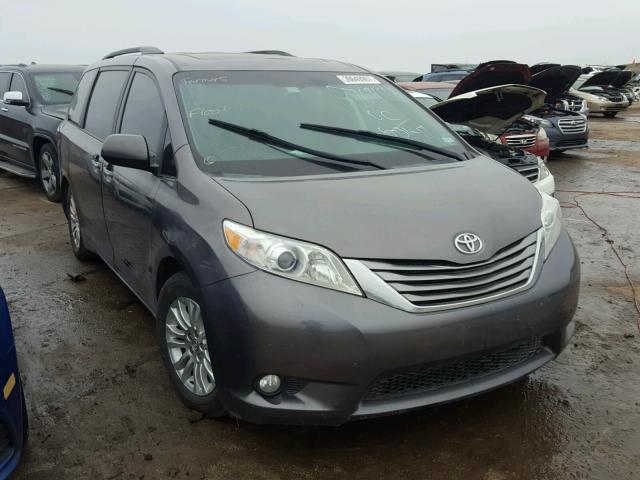 5TDYK3DC4GS694251 - 2016 TOYOTA SIENNA XLE GRAY photo 1