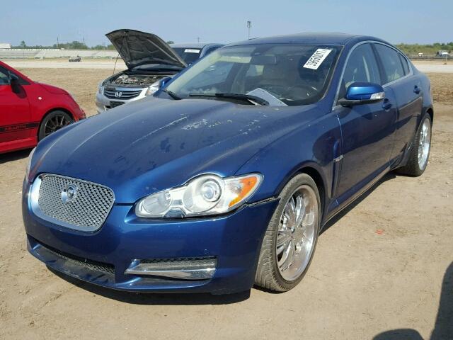 SAJWA06B29HR10748 - 2009 JAGUAR XF BLUE photo 2