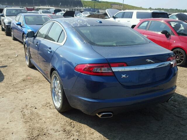 SAJWA06B29HR10748 - 2009 JAGUAR XF BLUE photo 3