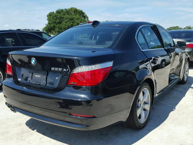 WBANV135X8CZ54640 - 2008 BMW 528 XI BLACK photo 4